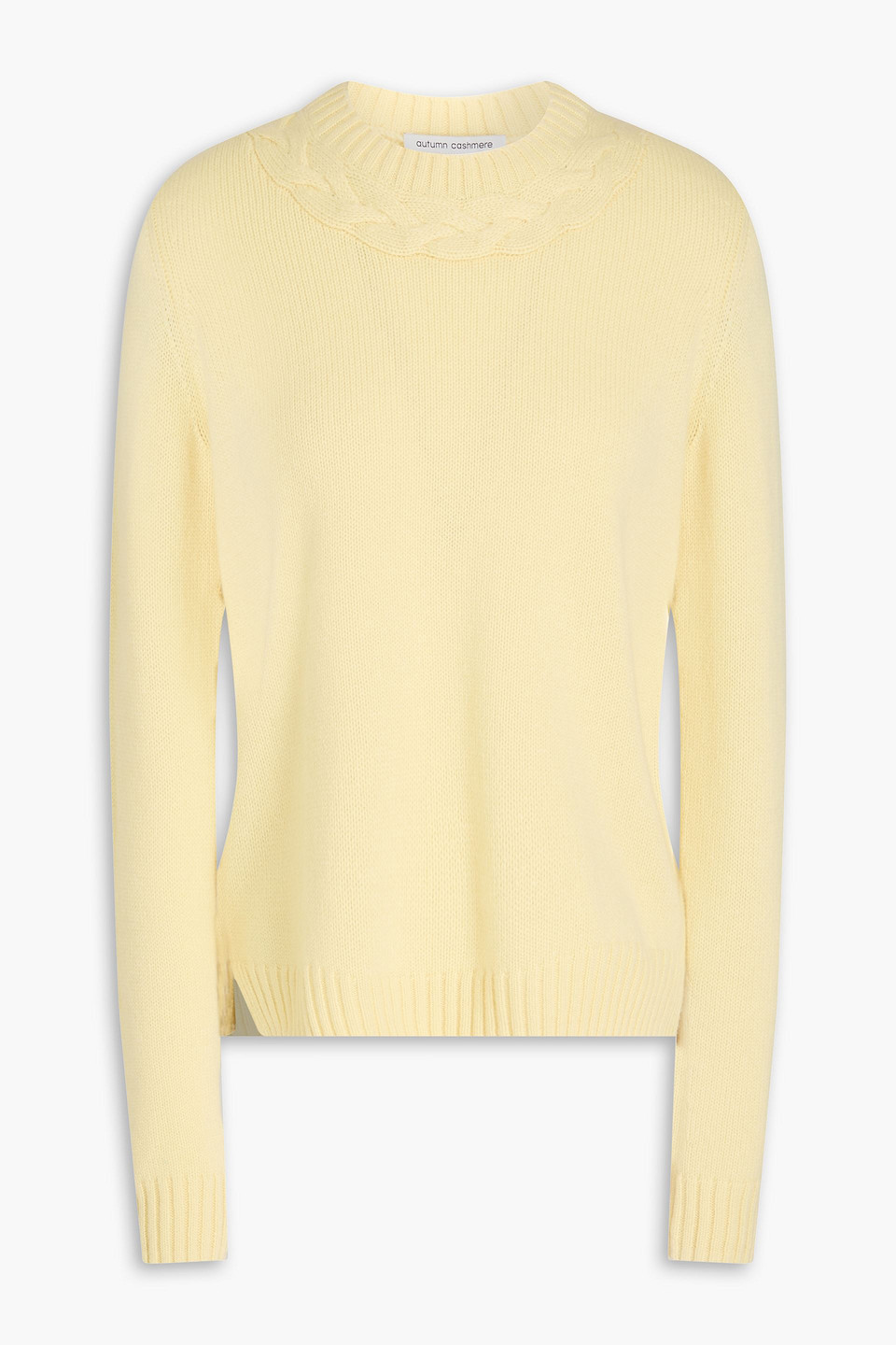 Autumn Cashmere Cashmere Sweater In Pastel Yellow
