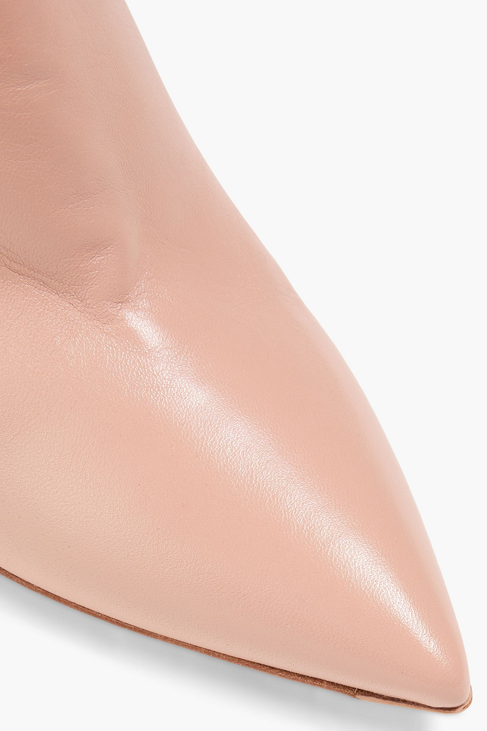 GIANVITO ROSSI BEA CUISSARD 85 LEATHER OVER-THE-KNEE BOOTS