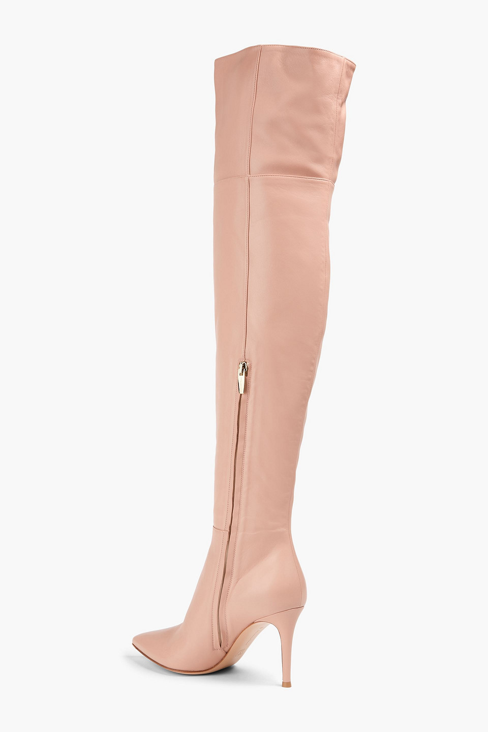 GIANVITO ROSSI BEA CUISSARD 85 LEATHER OVER-THE-KNEE BOOTS