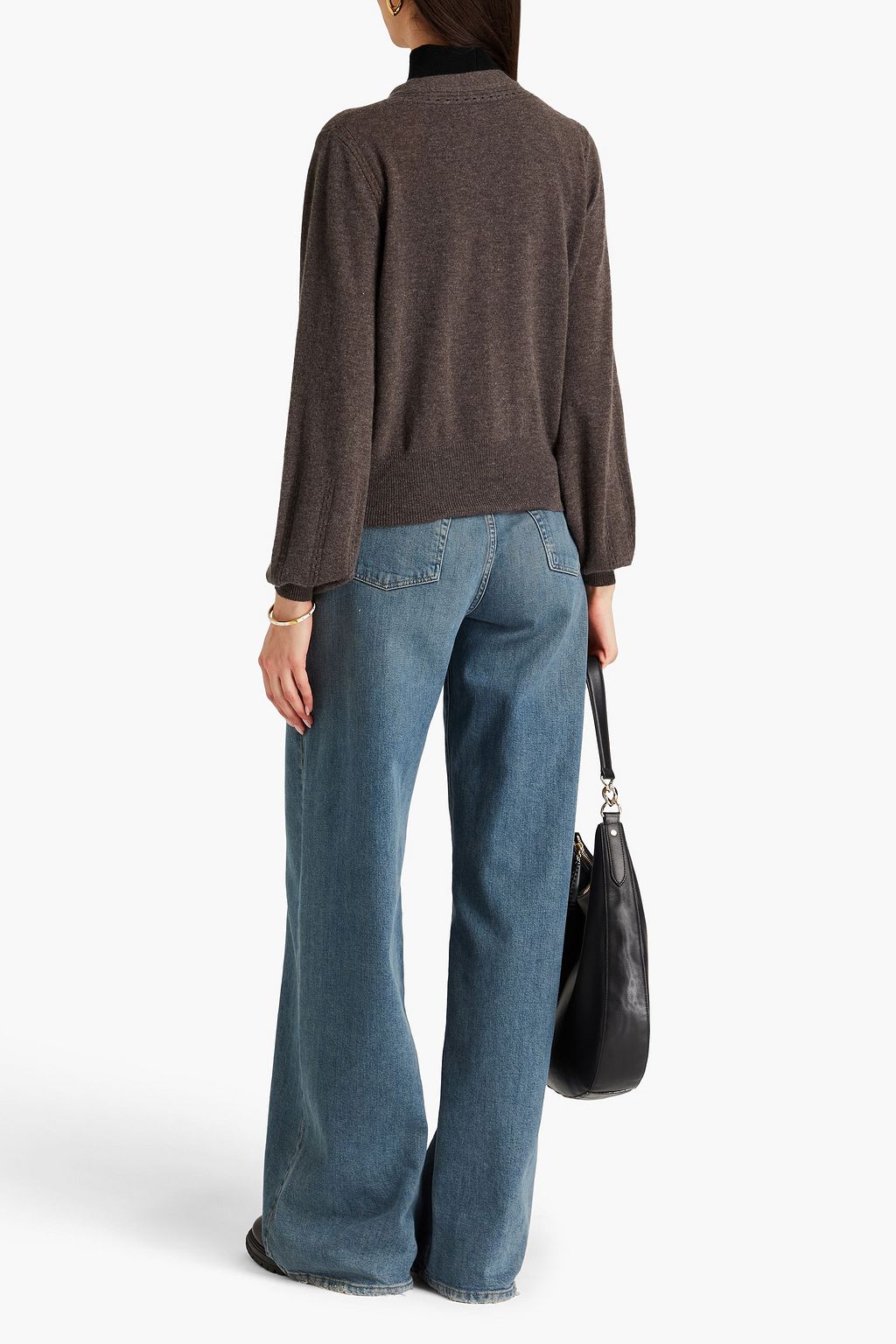 AUTUMN CASHMERE كارديغان من الكشمير بنمط ميلانج