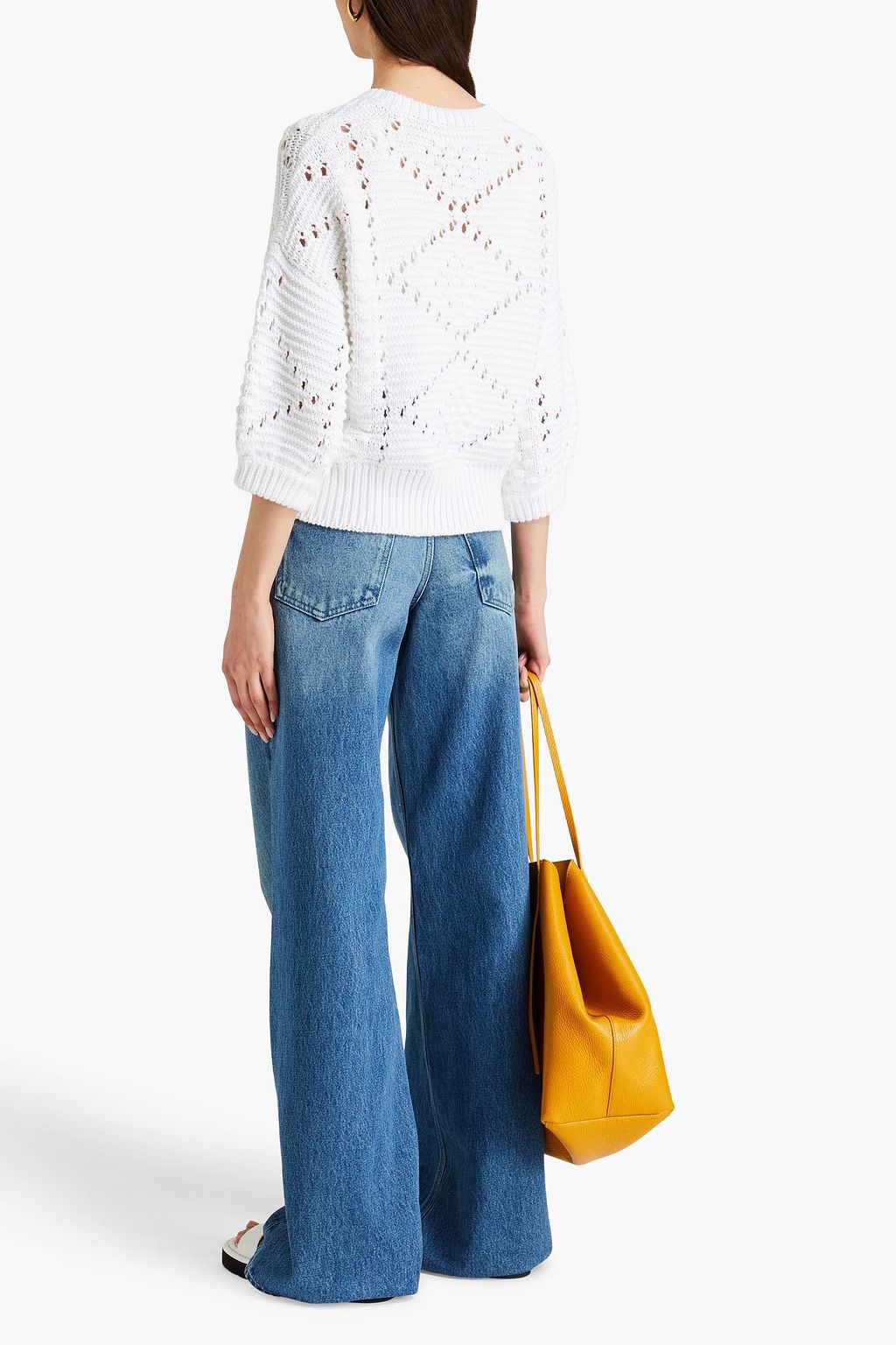 COTTON BY AUTUMN CASHMERE 포인텔 니트 코튼 스웨터