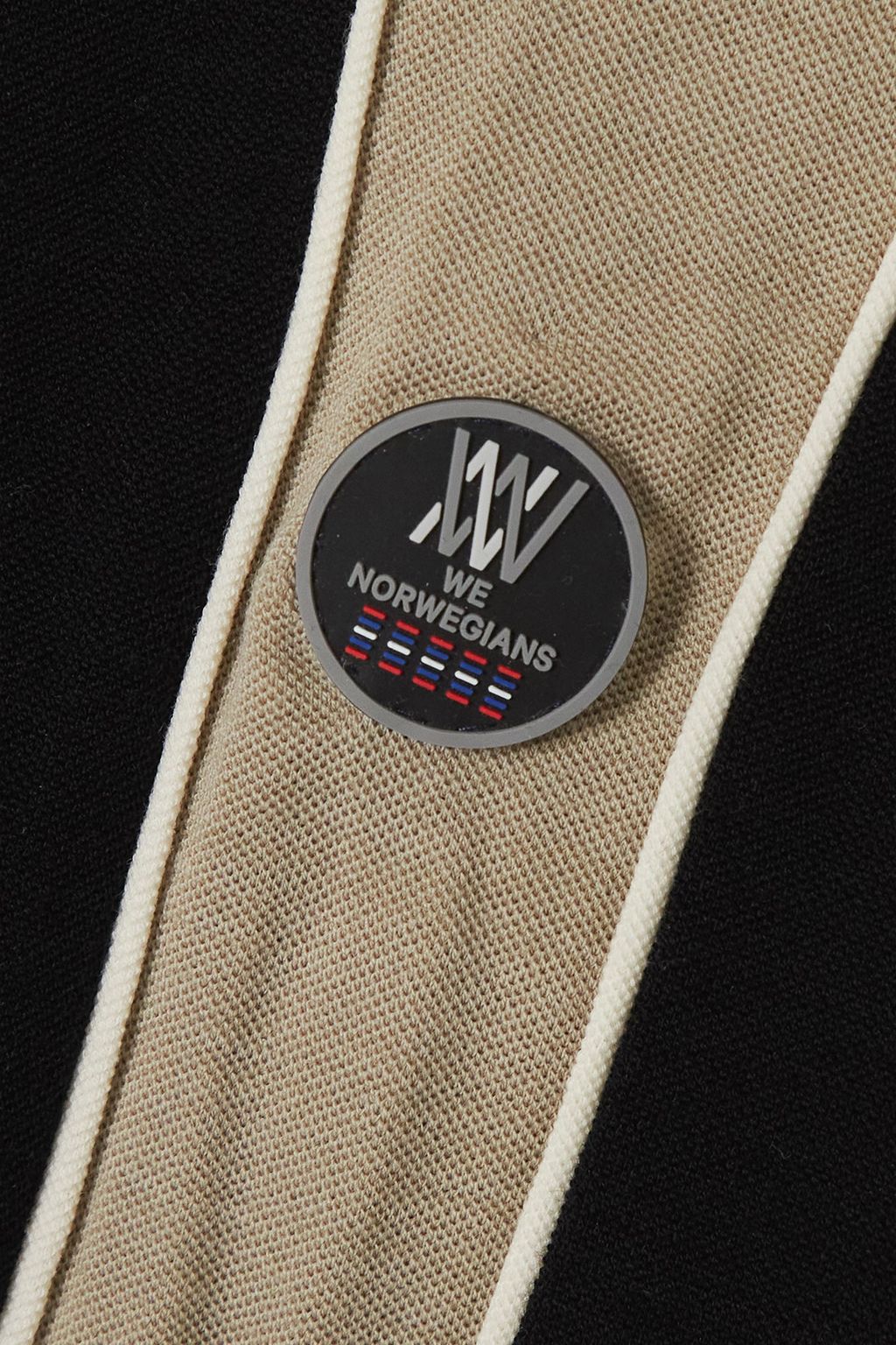 WE NORWEGIANS Striped merino wool-blend piqué ski suit