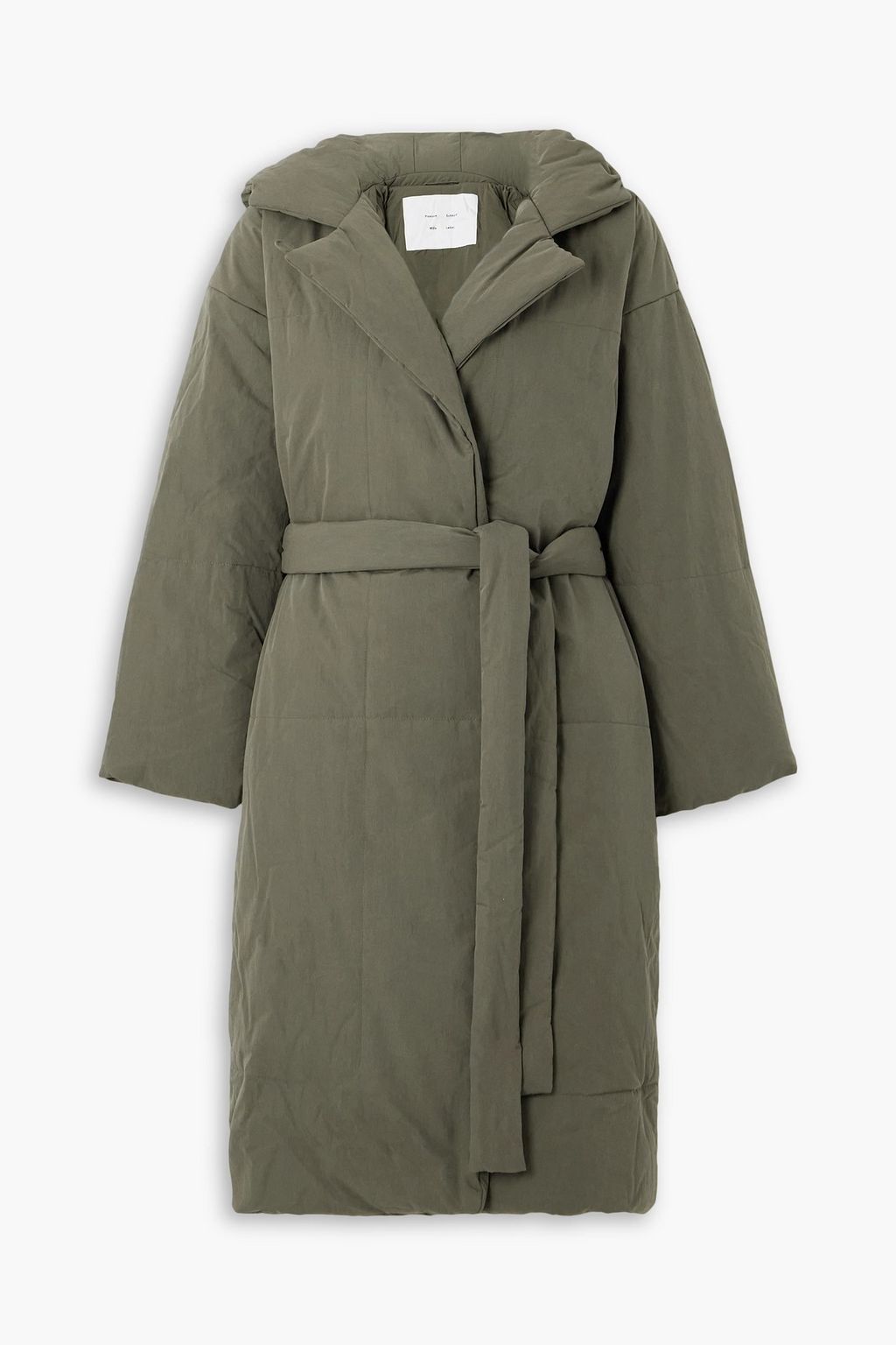 PROENZA SCHOULER PSWL Hooded belted cotton blend shell coat THE OUTNET