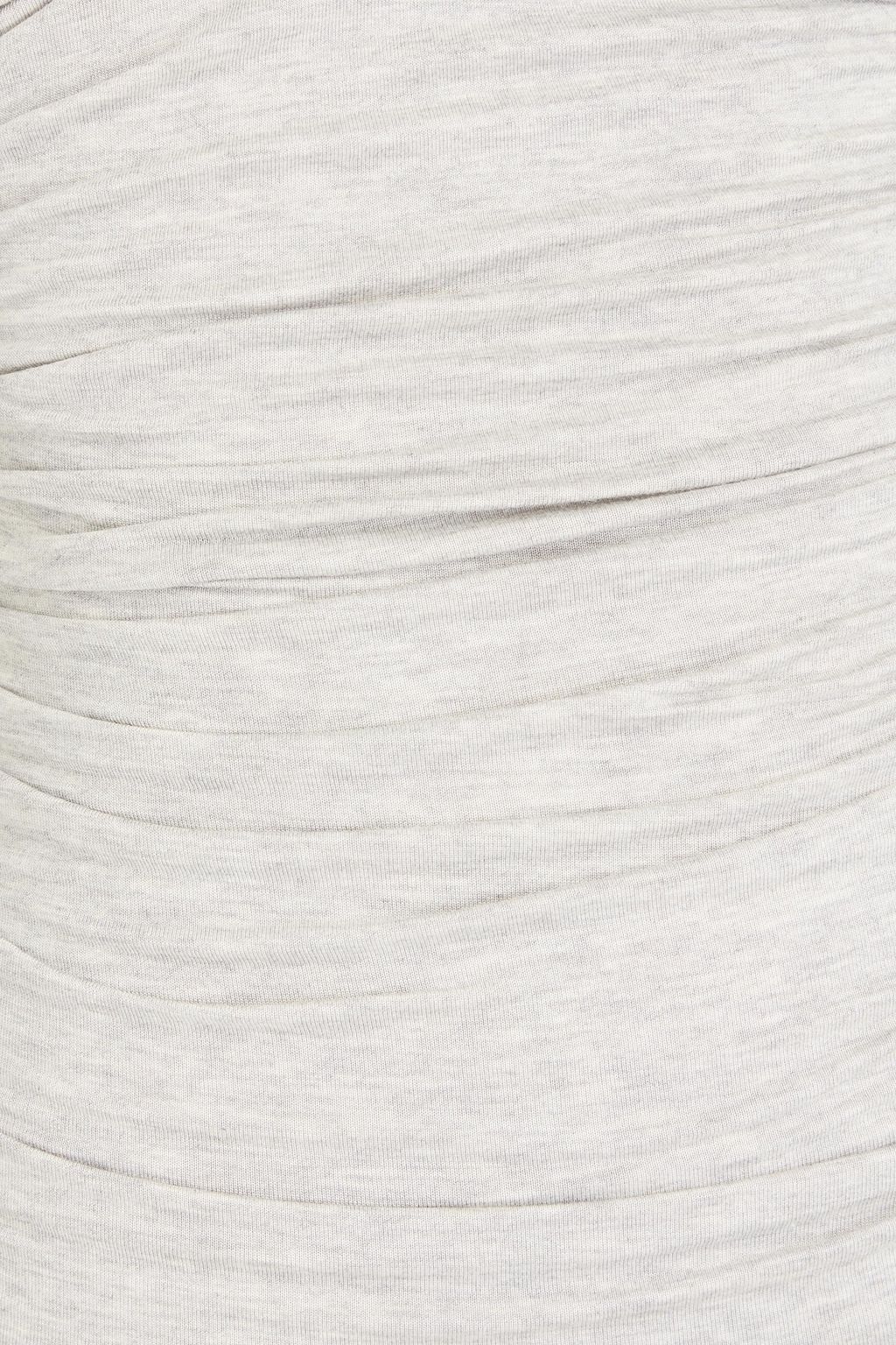 NORMA KAMALI Bill Mio ruched stretch-jersey swimsuit