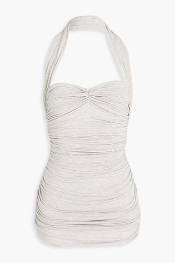 NORMA KAMALI Bill Mio ruched stretch-jersey swimsuit