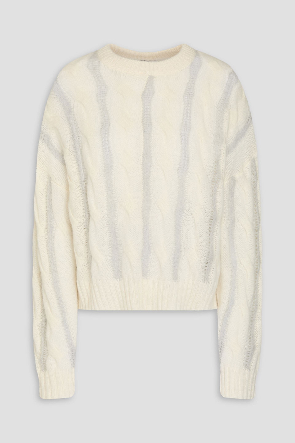 Naadam - Cable-knit merino wool and cashmere-blend sweater - White - XL