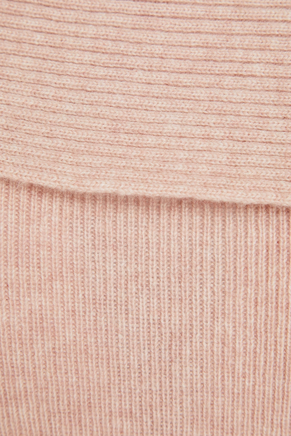 NAADAM ASYMMETRIC RIBBED WOOL AND CASHMERE-BLEND SWEATER