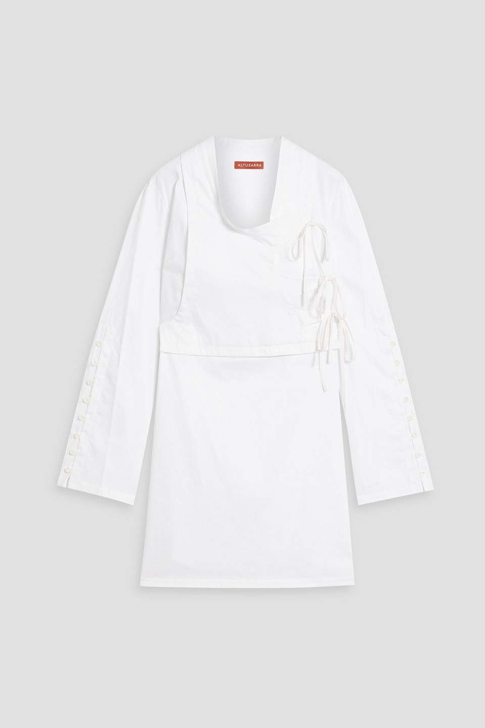 Altuzarra Silk Mini Dress In White