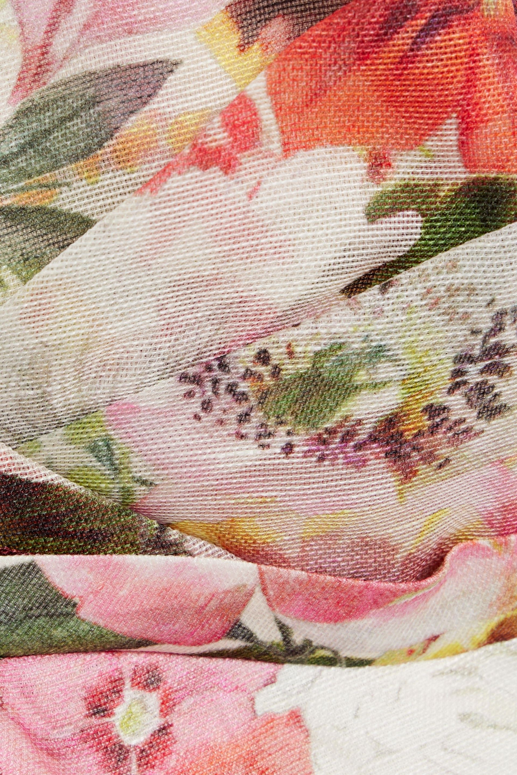 Zimmermann Pleated floral-print linen and silk-blend bra top thumbnail