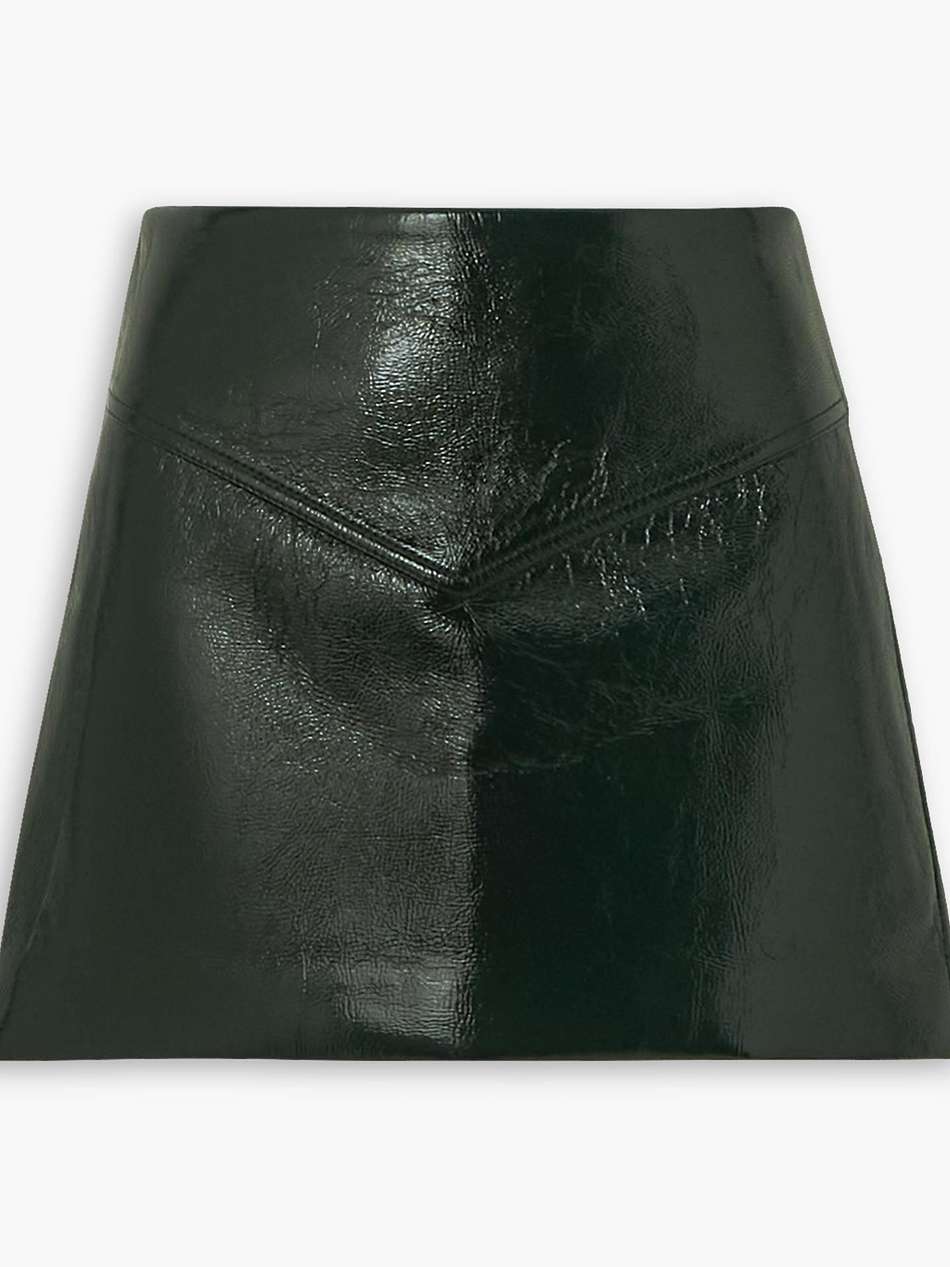 vinyl mini skirt