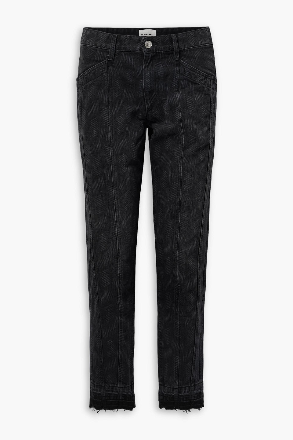 Isabel Marant Étoile Sulanoa Mid-rise Straight-leg Jeans In Black