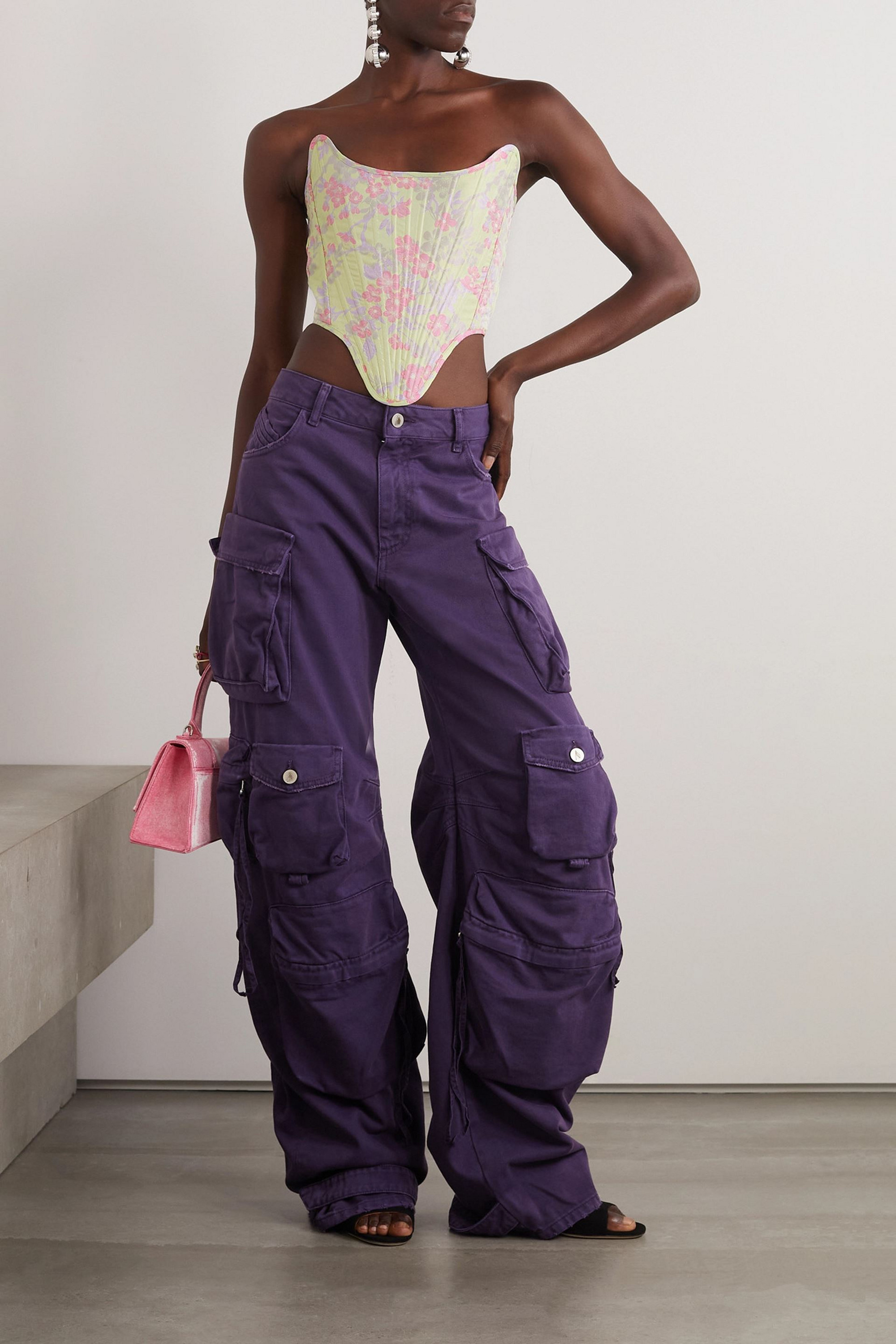 Marques Almeida Brocade bustier top