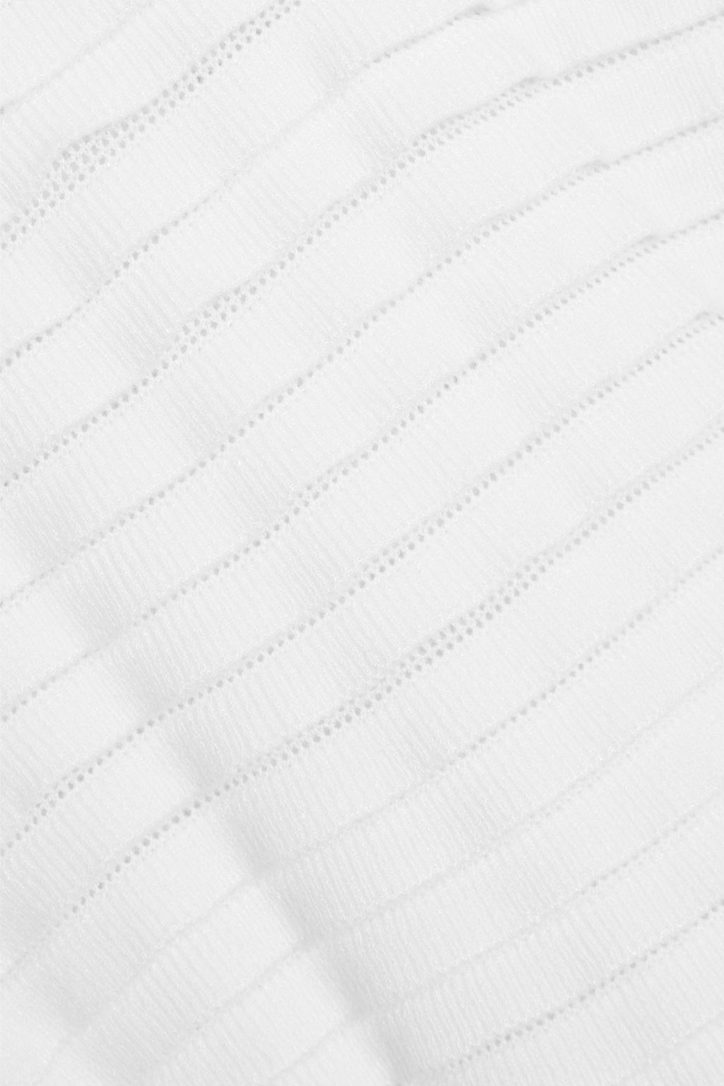 ALTUZARRA Cutout pleated stretch-knit midi dress