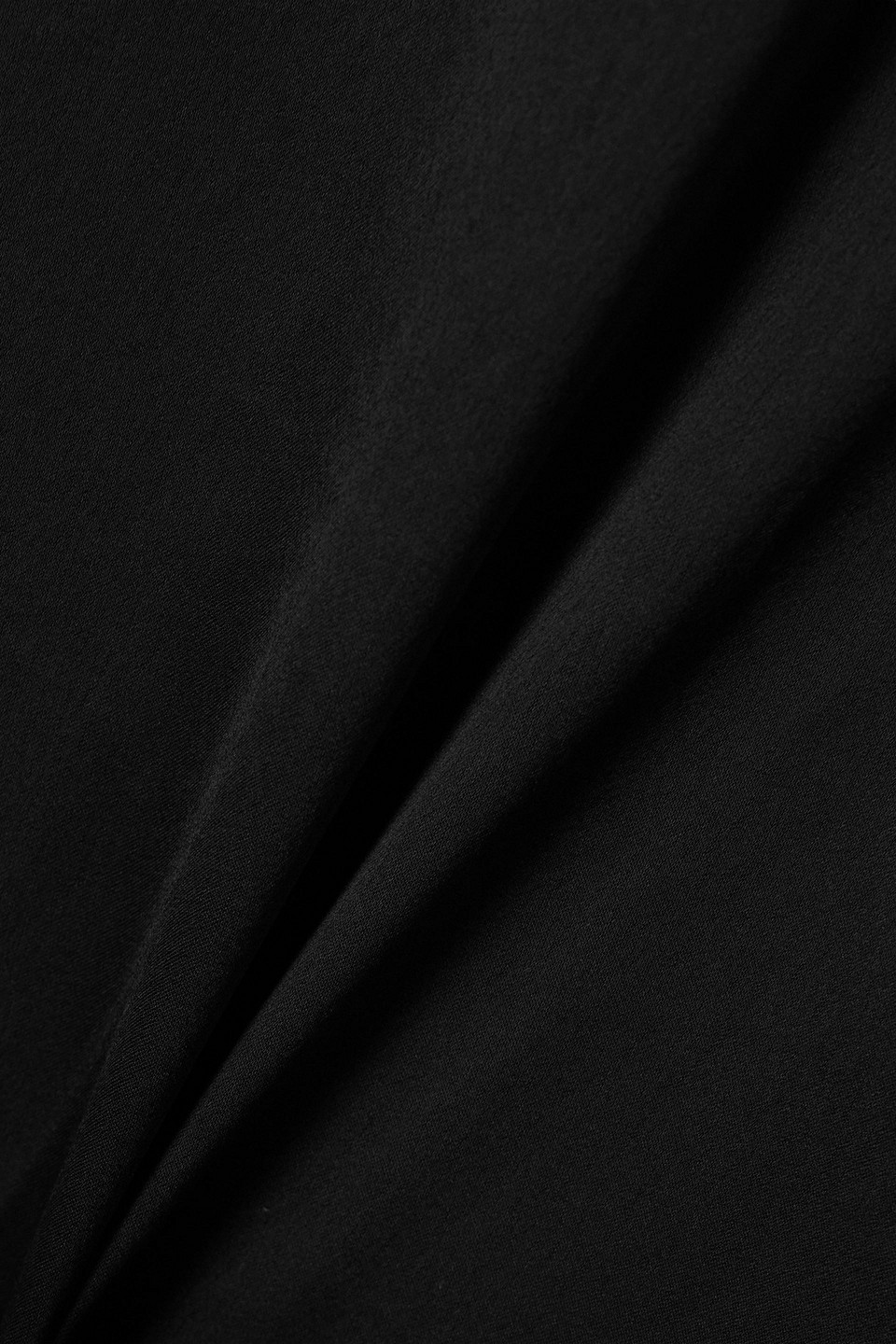Nanushka Satin Wrap Midi Skirt In Black