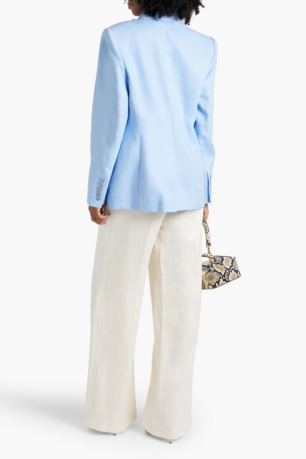 ZIMMERMANN Frayed linen blazer