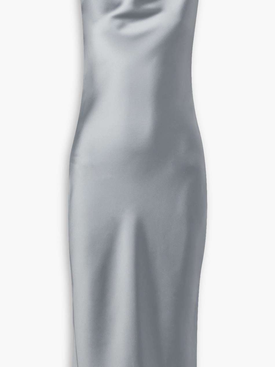 maria satin midi dress