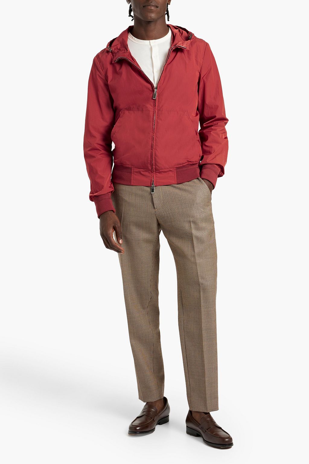 CANALI Shell hooded jacket