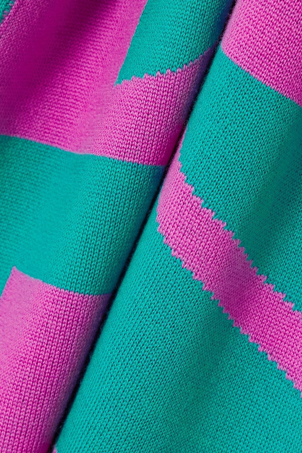 VERSACE Fringed wool-jacquard scarf