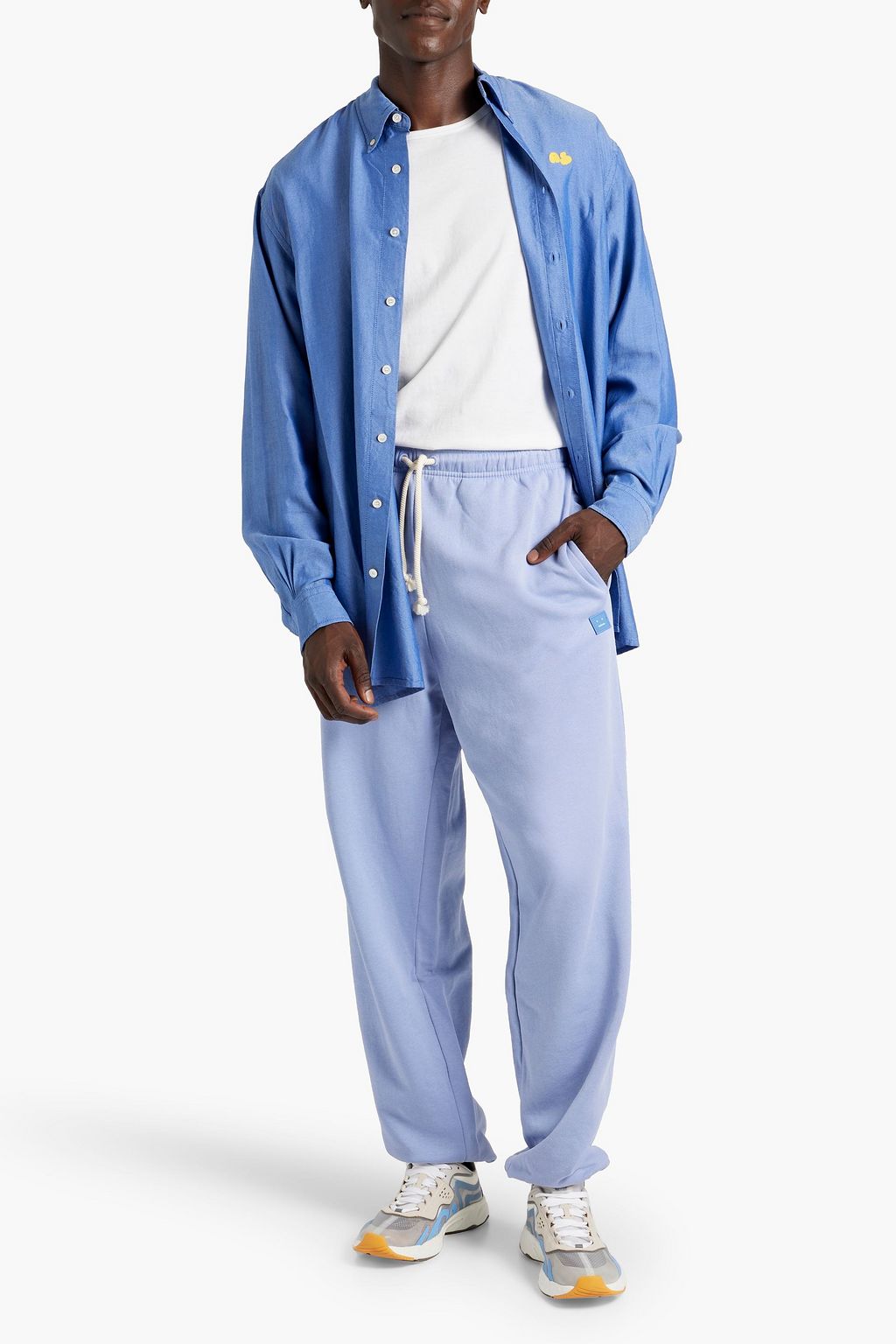 ACNE STUDIOS Embroidered Lyocell shirt
