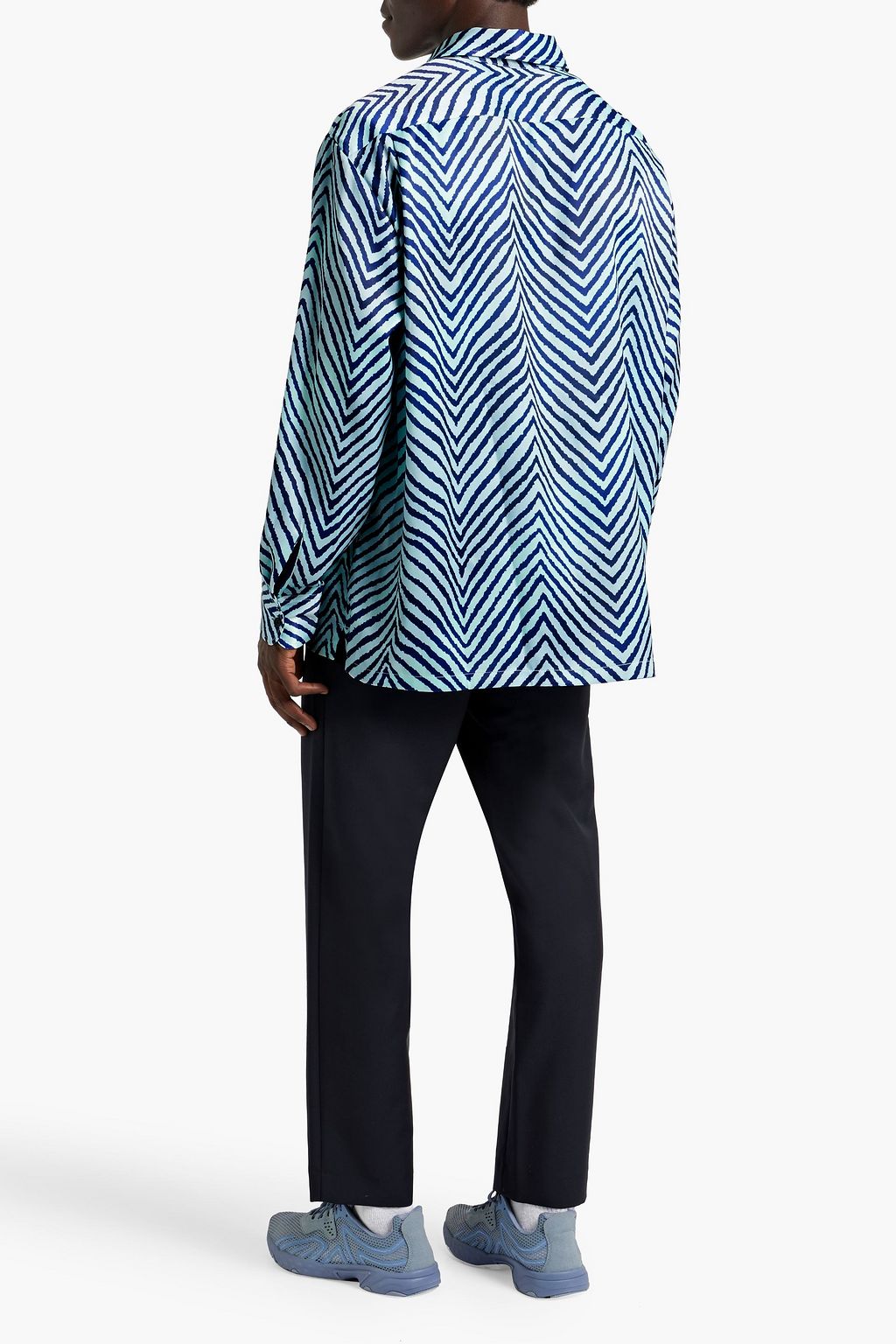 ACNE STUDIOS Printed satin-crepe shirt