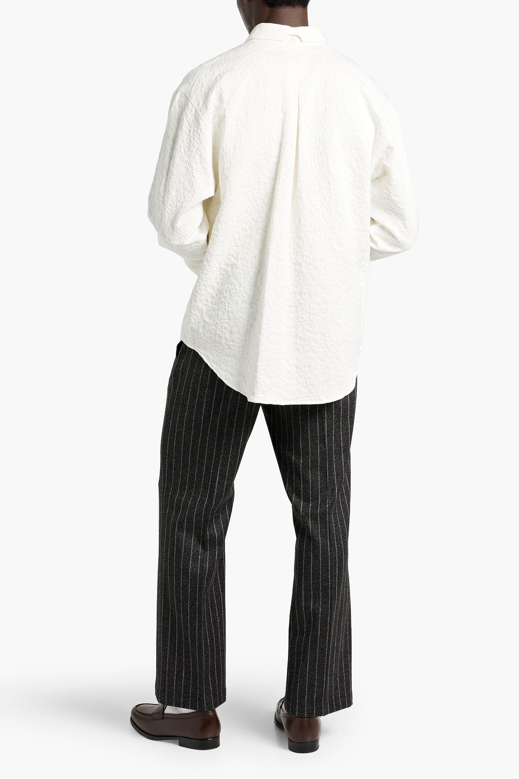 ACNE STUDIOS Pinstriped wool-blend pants | THE OUTNET