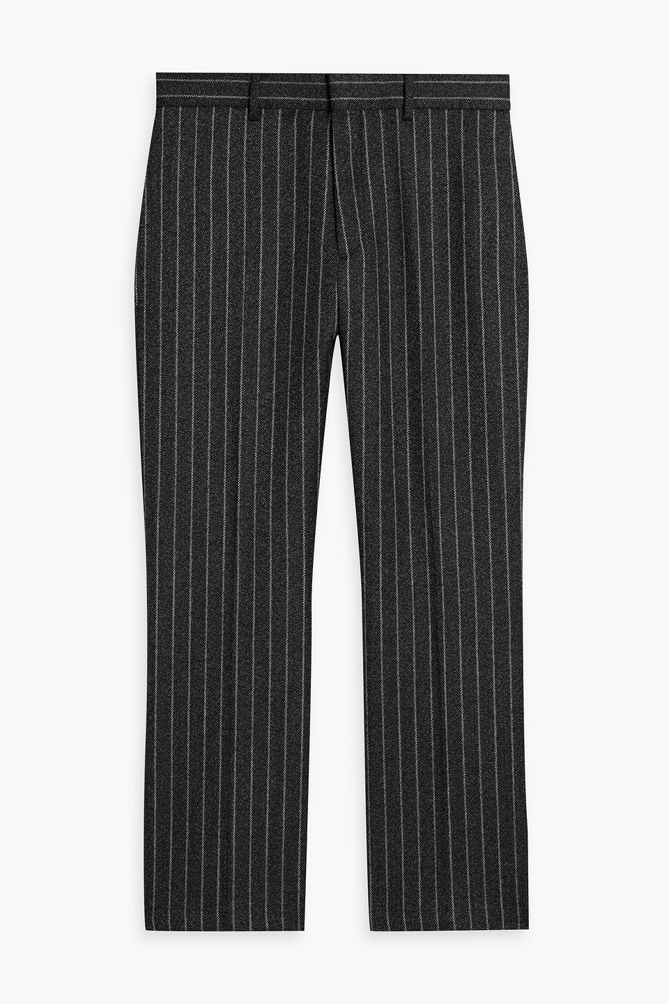Acne Studios Pinstriped Wool-blend Pants In Dark Gray