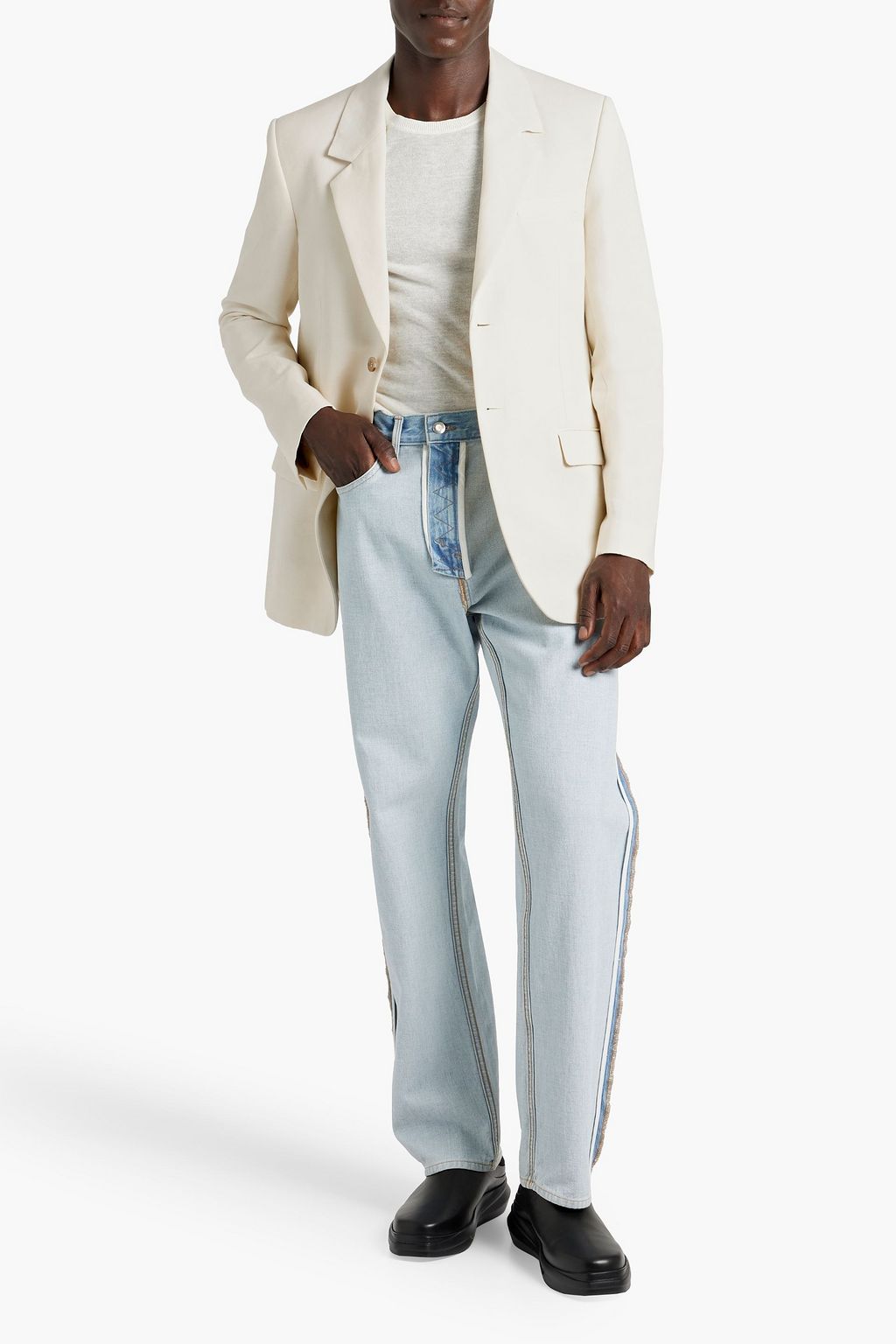 ACNE STUDIOS Cotton and linen-blend blazer