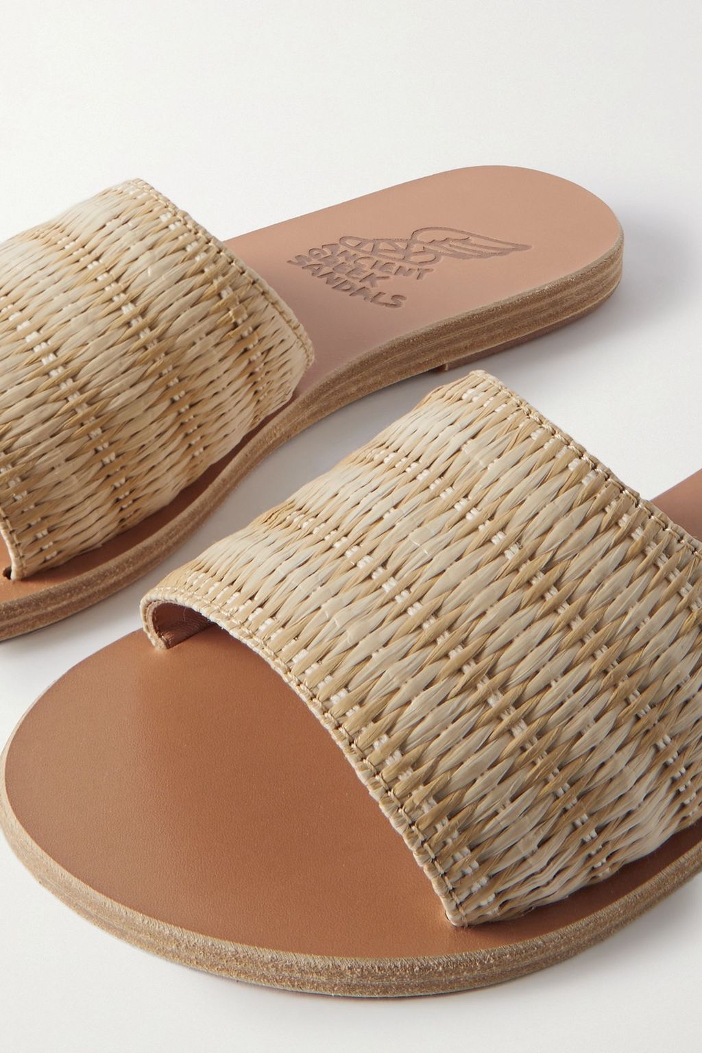 ANCIENT GREEK SANDALS حذاء سلايد Taygete من نسيج النخيل