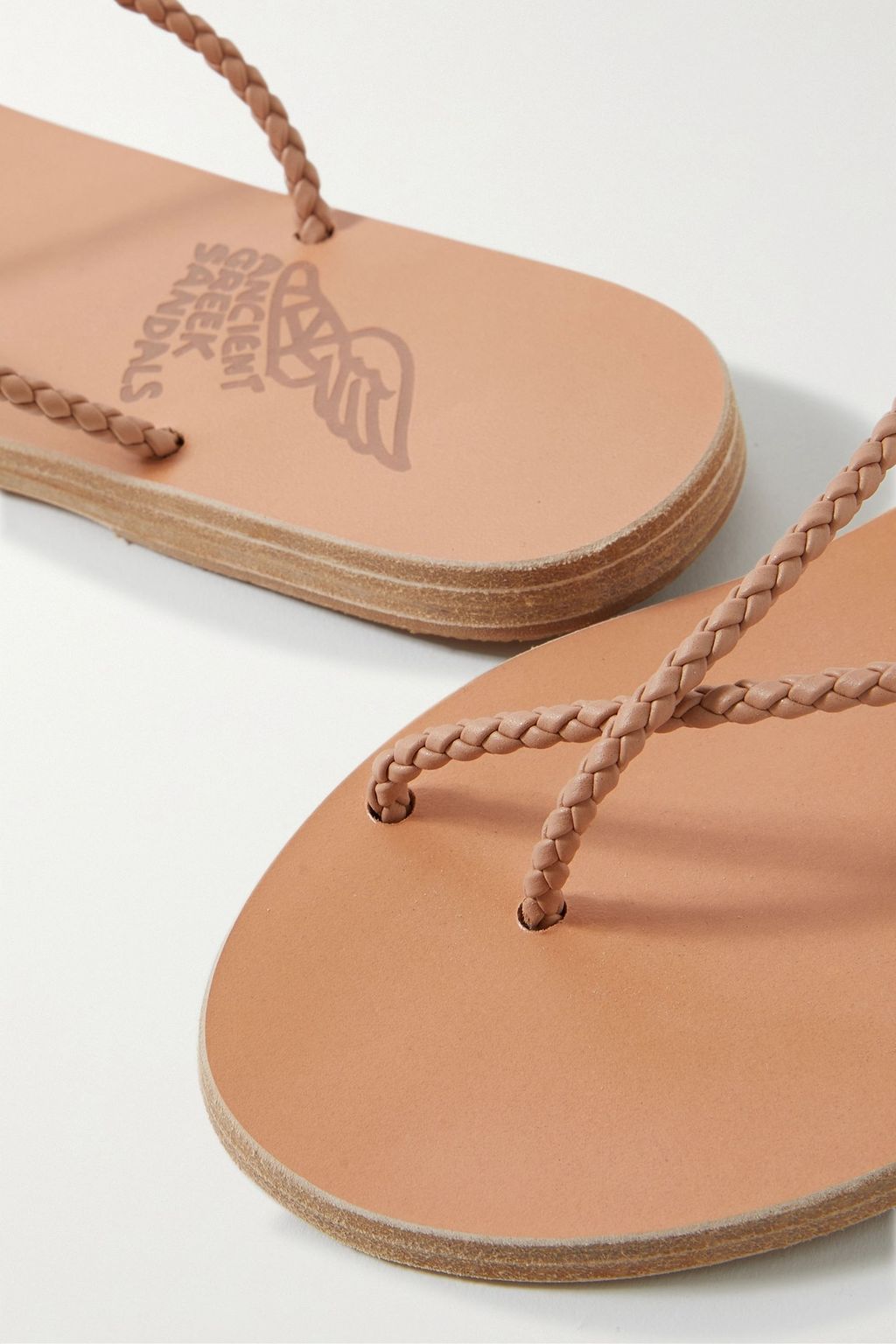 ANCIENT GREEK SANDALS Adrahti braided leather sandals
