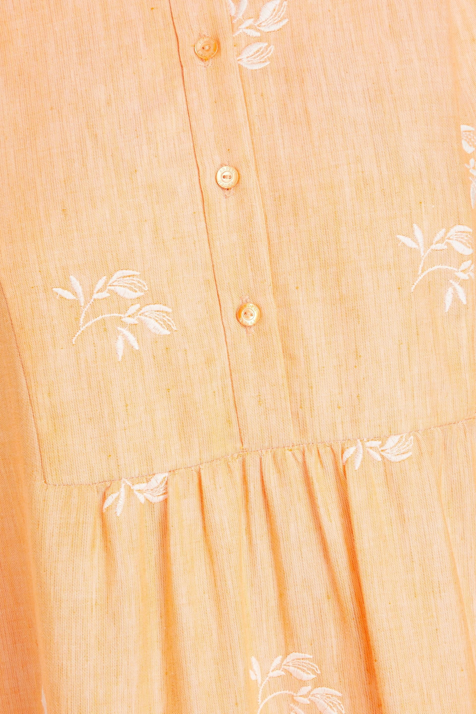 ERDEM WINONA TIERED EMBROIDERED COTTON-BLEND MINI SHIRT DRESS