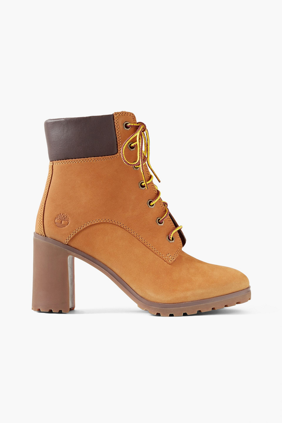Timberland Allington Waterproof Leather-trimmed Nubuck Ankle Boots In Camel