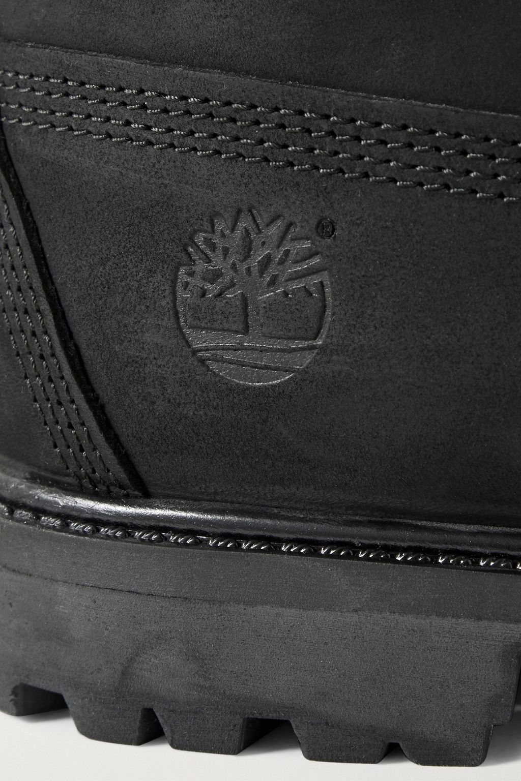 TIMBERLAND Premium leather-trimmed nubuck ankle boots