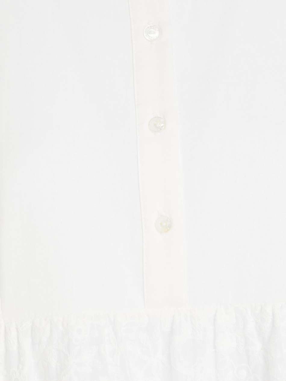 winona tiered embroidered cotton mini shirt dress