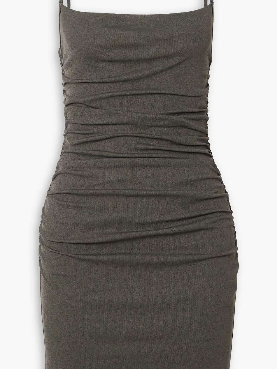 adie draped jersey mini dress