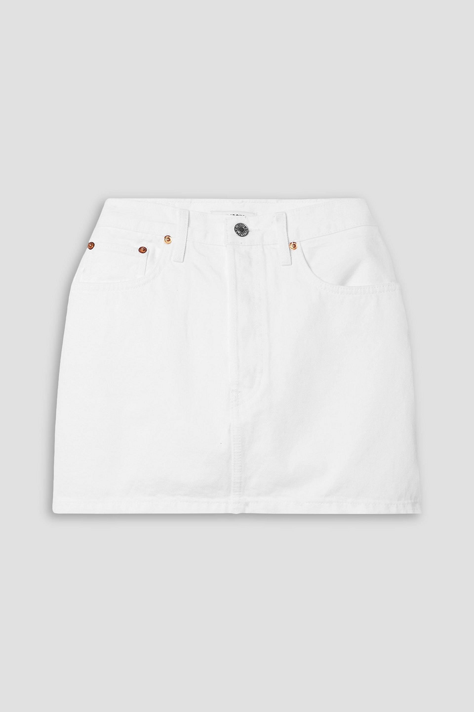 Re/done 90s Mini-jeansrock In Weiss