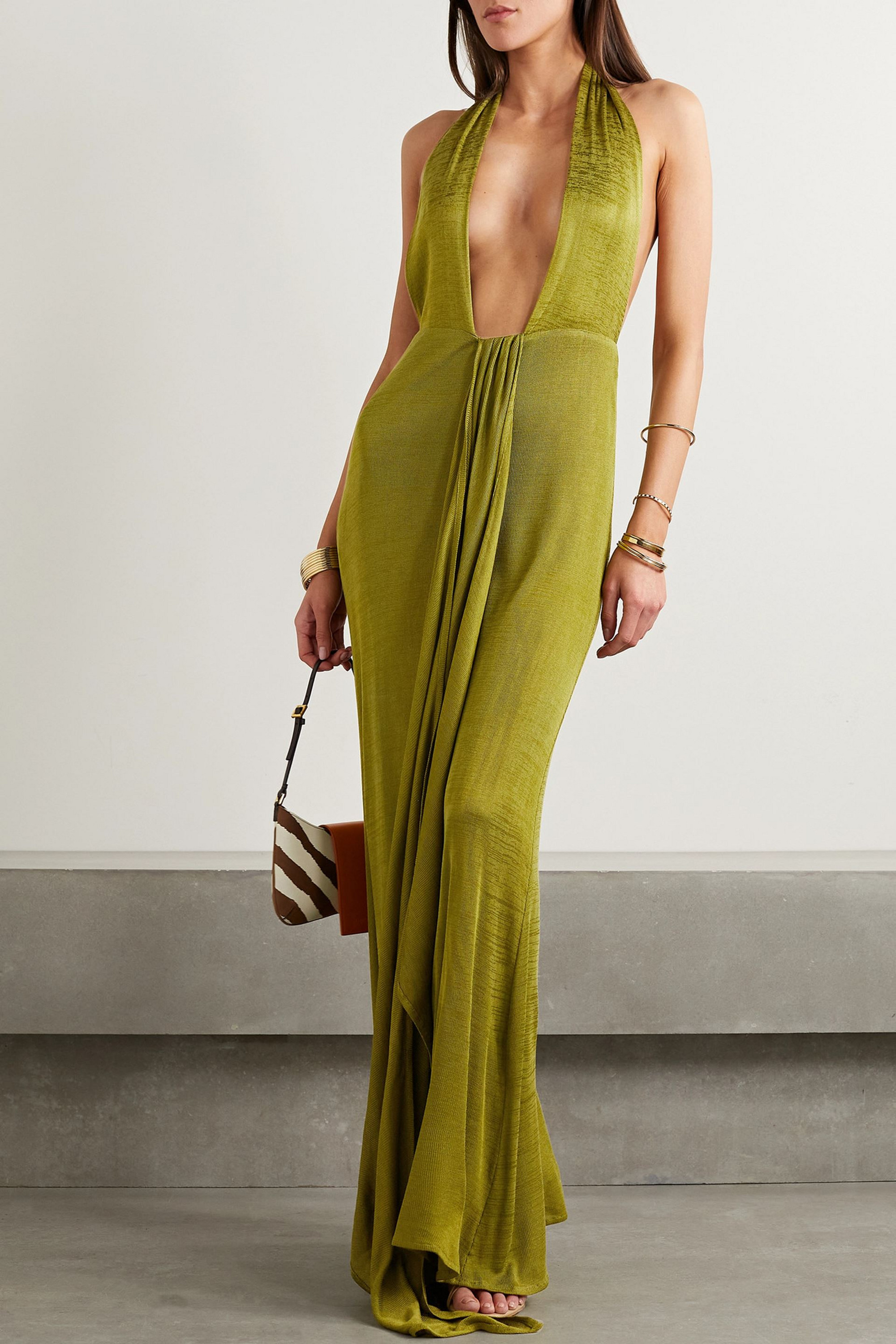 Savannah Morrow Mariella convertible ribbed jersey maxi dress