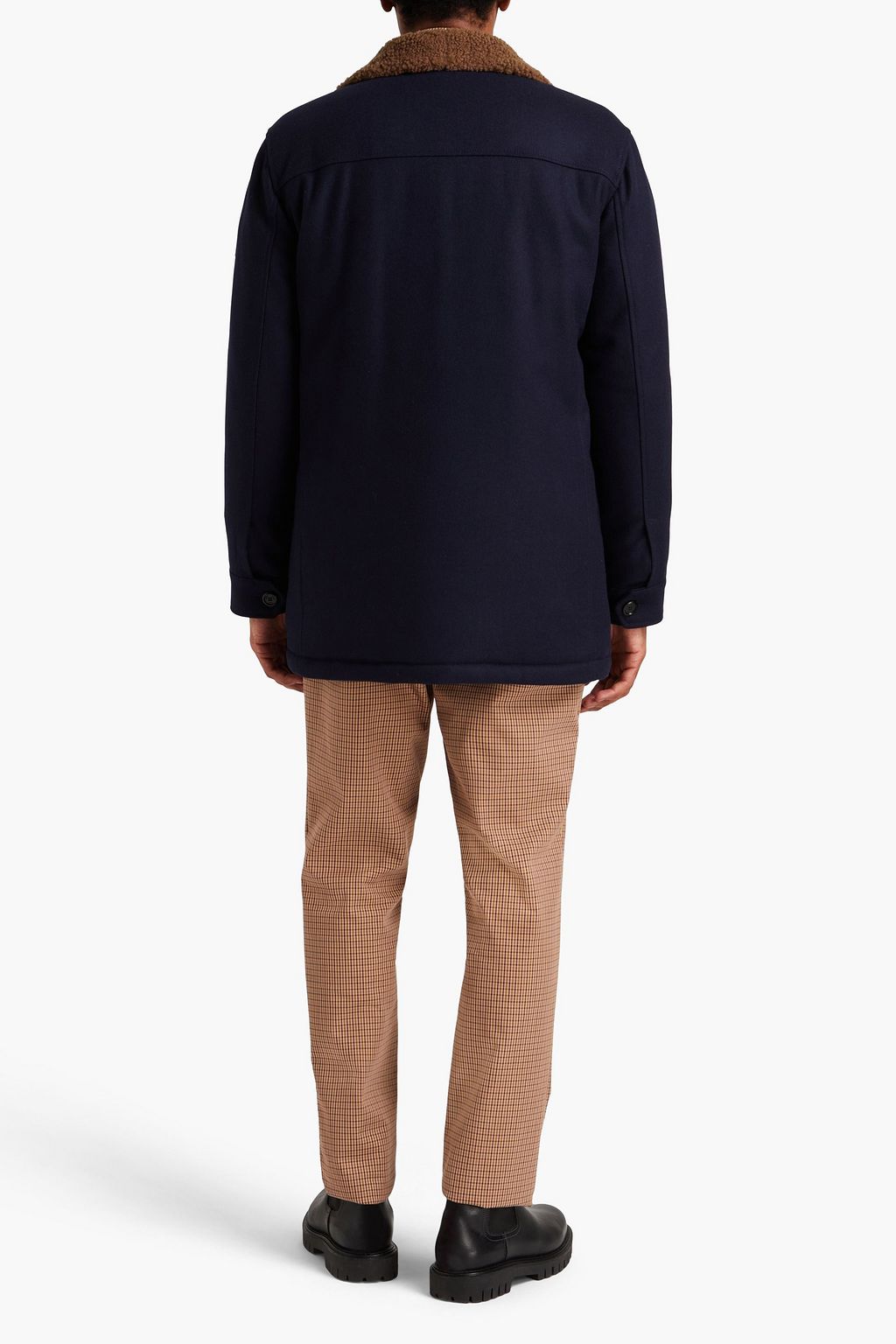 TOD'S Mantel aus Filz aus einer Woll-Kaschmirmischung