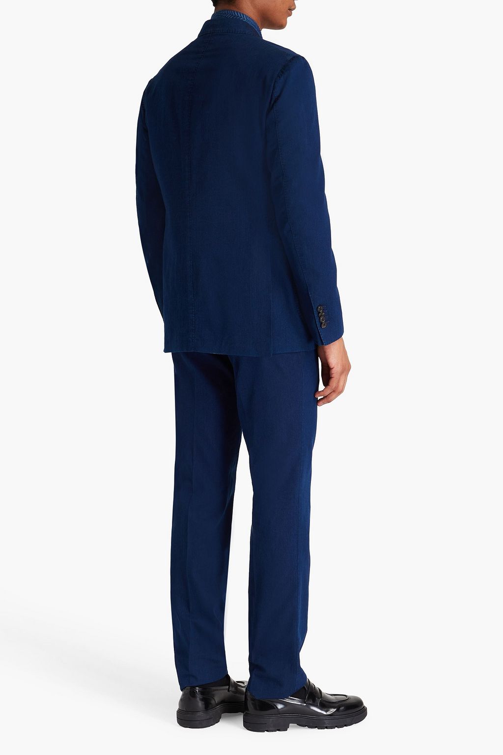 TOD'S Cotton-chambray suit