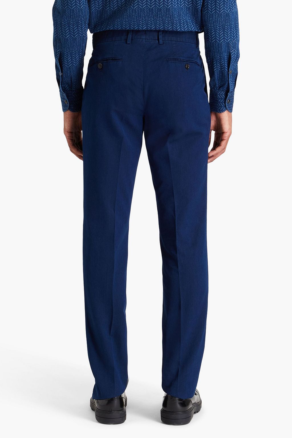 TOD'S Cotton-chambray suit