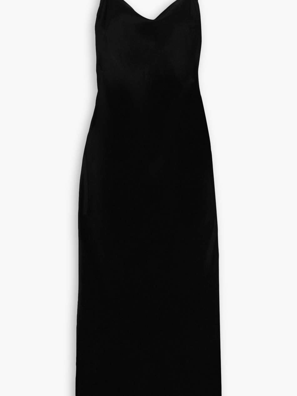 fiore open-back satin midi dress
