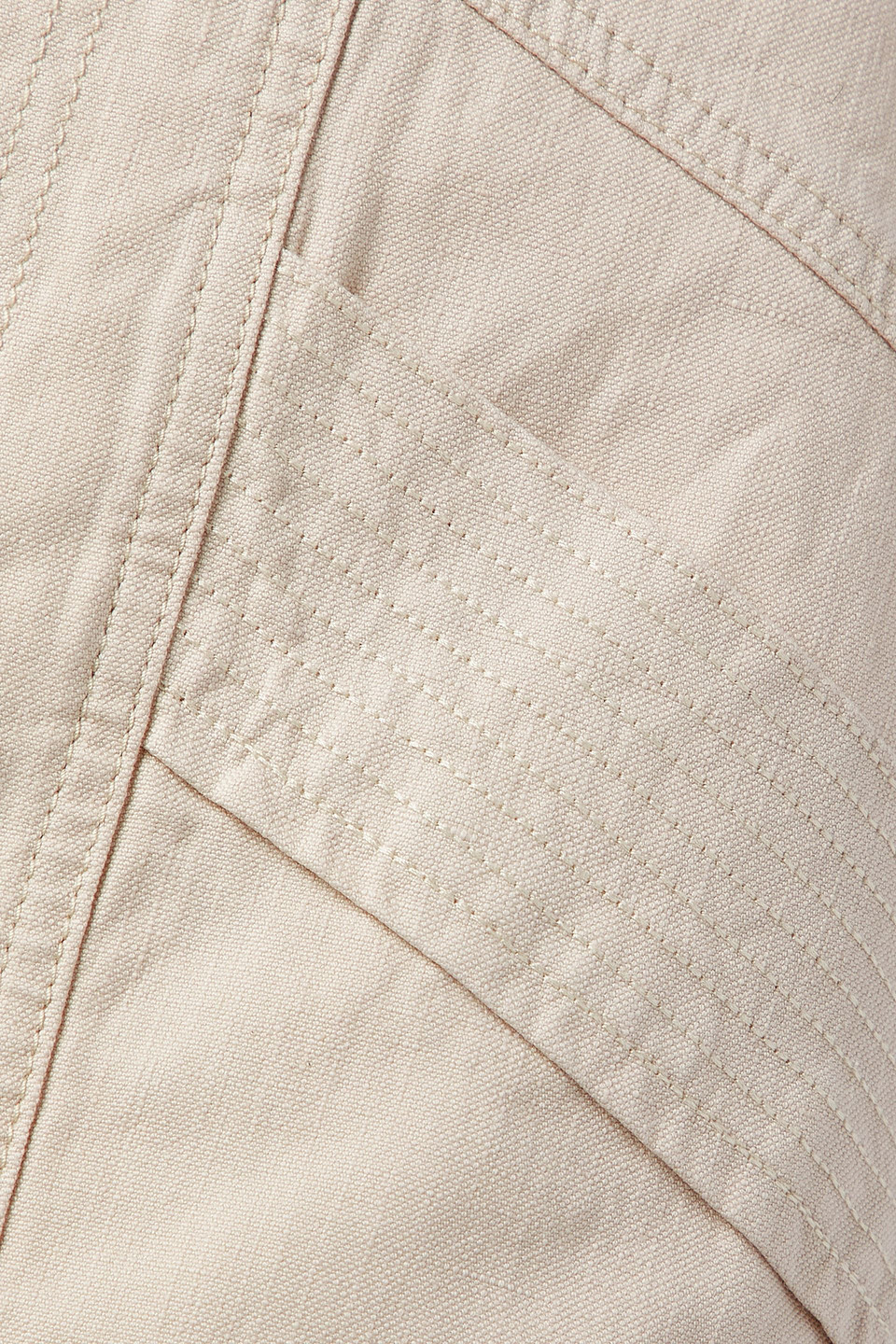 ISABEL MARANT ÉTOILE PRIME COTTON AND LINEN-BLEND CANVAS SKIRT