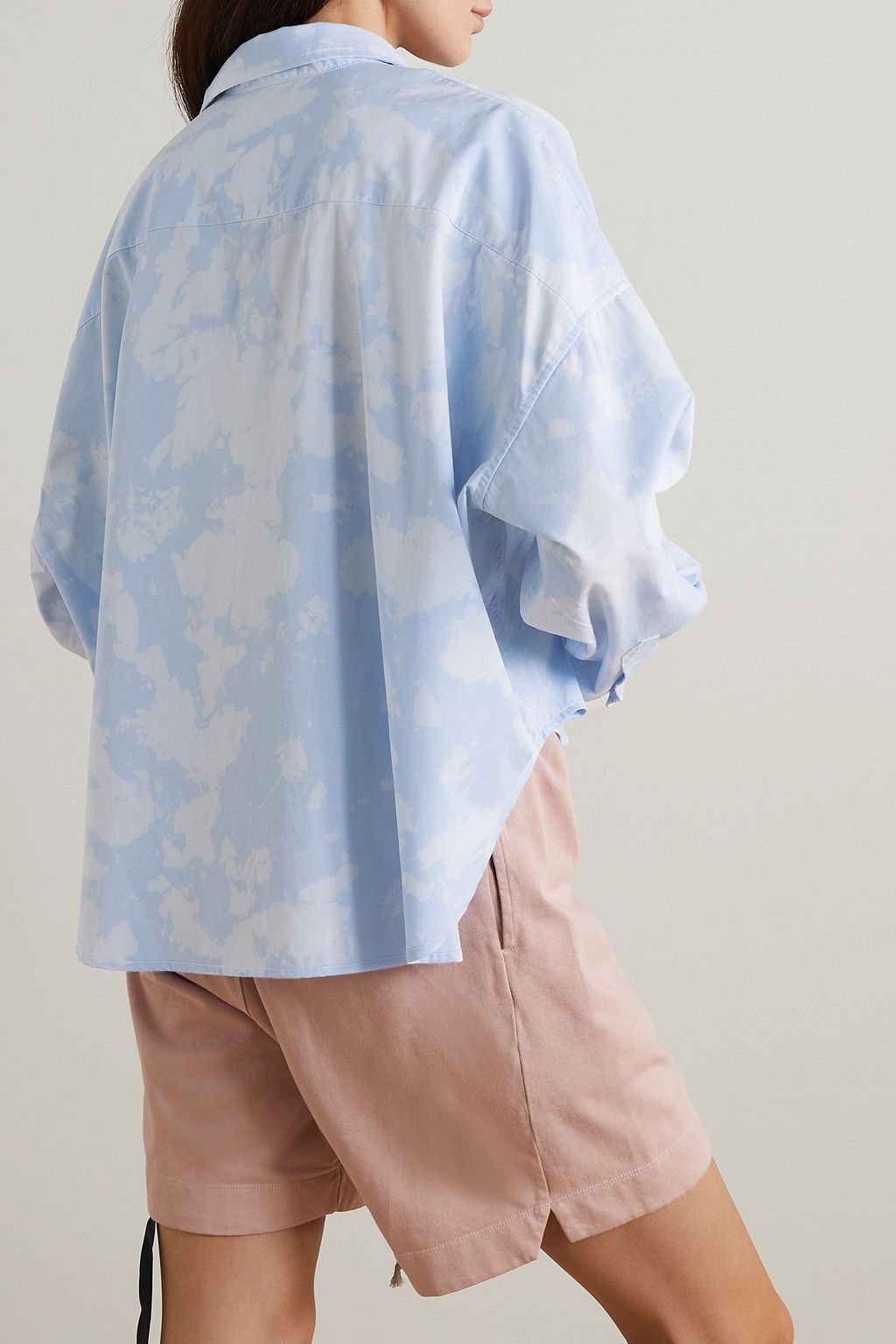 R13 Printed twill shirt