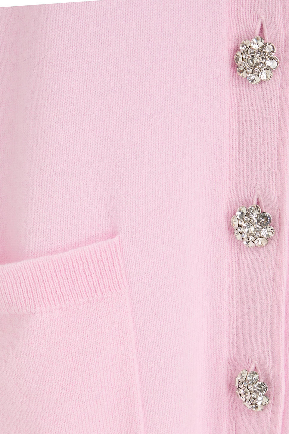 GANNI MERINO WOOL AND CASHMERE-BLEND CARDIGAN