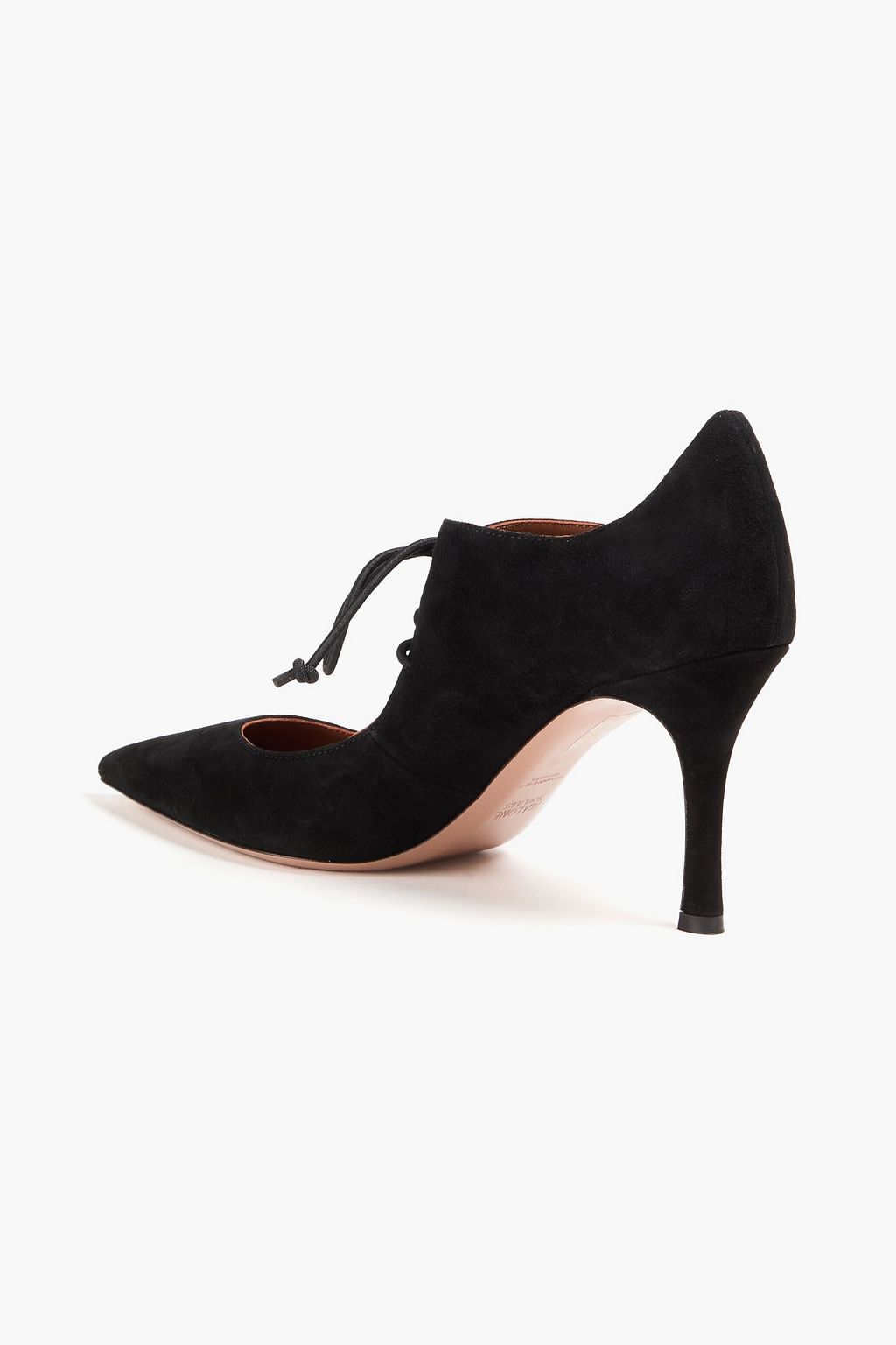 MALONE SOULIERS 모레나 컷아웃 디테일 스웨이드 펌프스