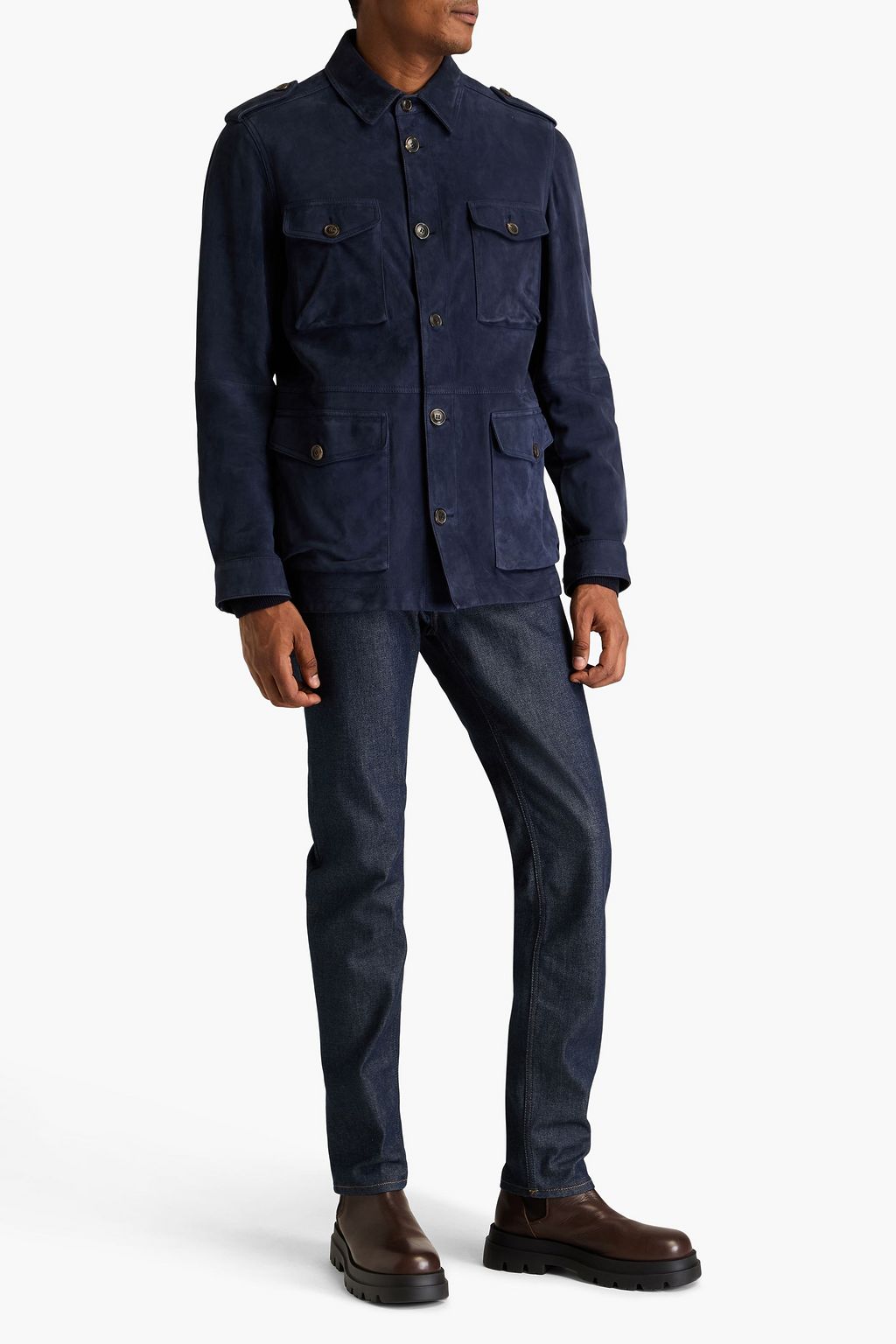 TOD'S Suede overshirt