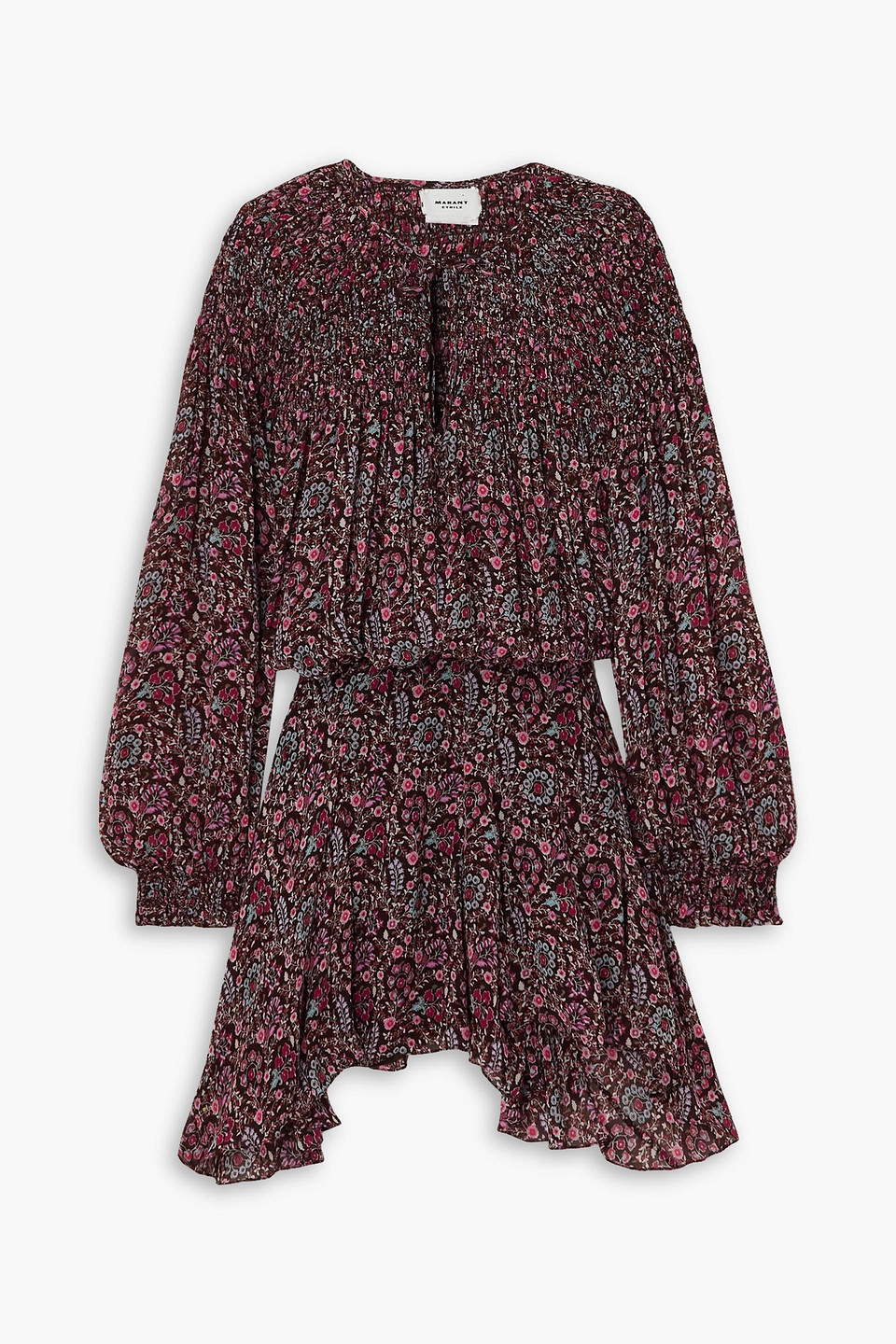 Isabel Marant Étoile Marant Étoile Woman Mini Dress Dark Brown Size 8 Viscose In Claret