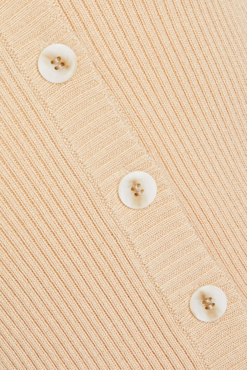 NAADAM Ribbed silk and cashmere-blend cardigan