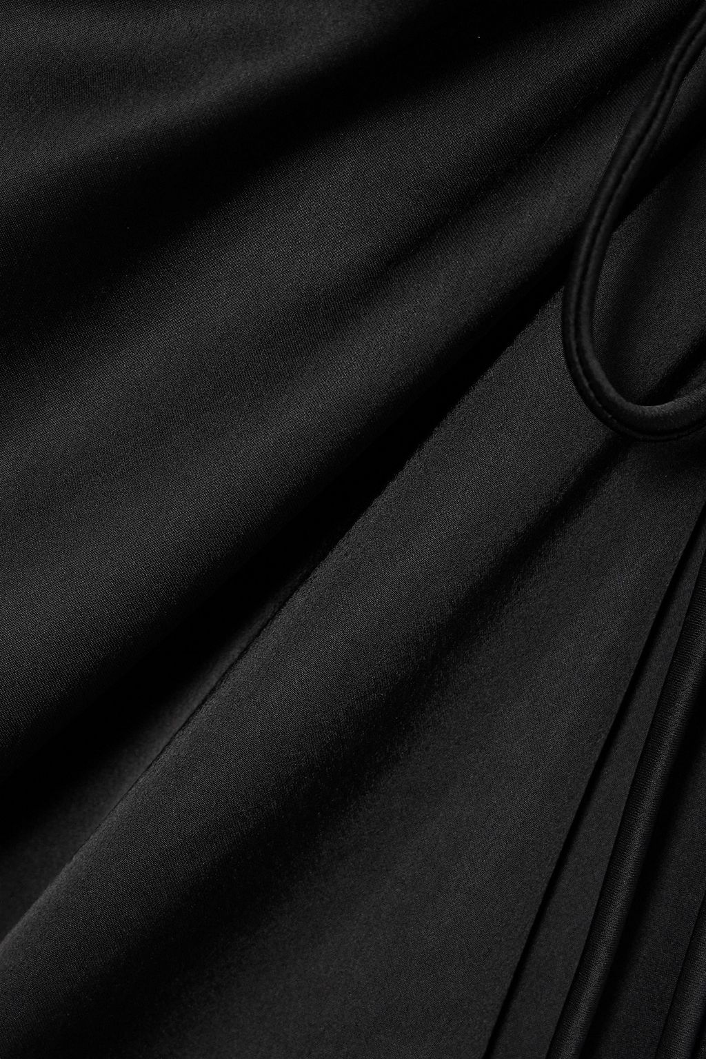 NANUSHKA Xaviera wrap-effect draped satin shirt dress