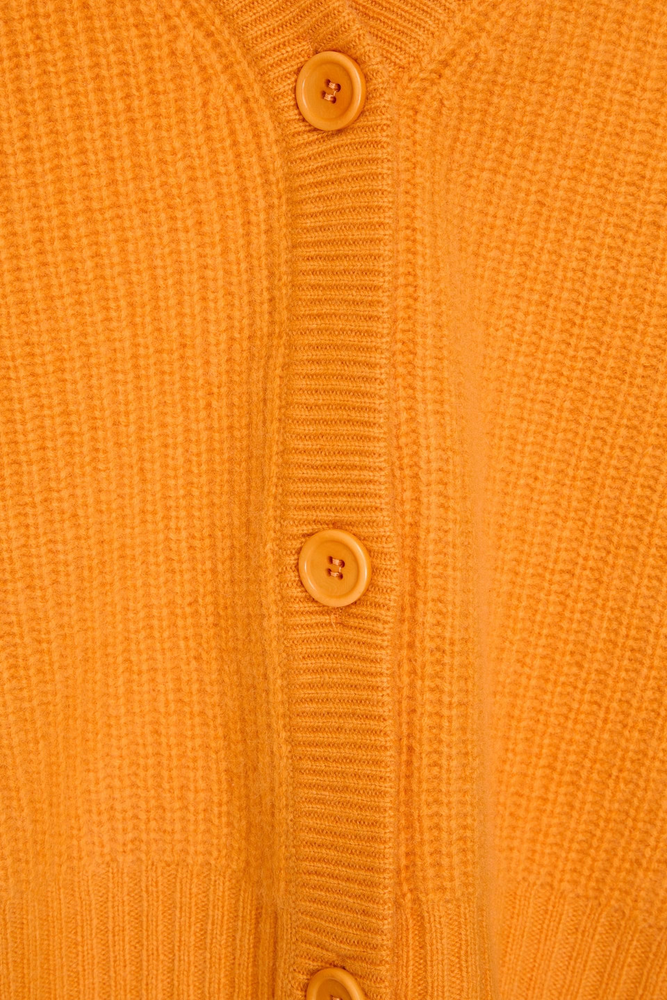 Shop Naadam Ribbed Cashmere Cardigan In Orange