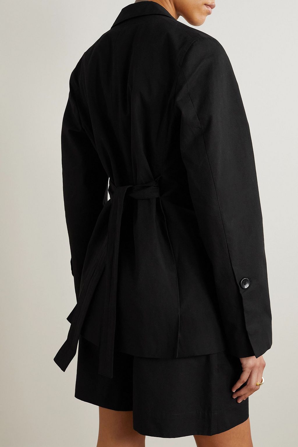 PROENZA SCHOULER PSWL بليزر بحزام من مزيج القطن والكتان